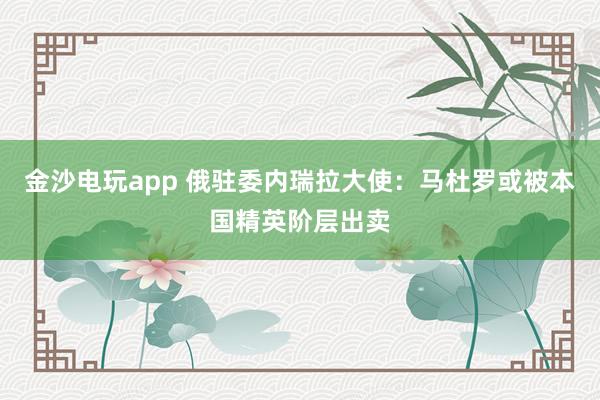 金沙電玩app 俄駐委內(nèi)瑞拉大使：馬杜羅或被本國(guó)精英階層出賣(mài)